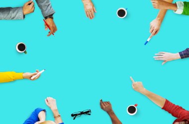 İnsanlar Toplantı Tartışma takım kavramı