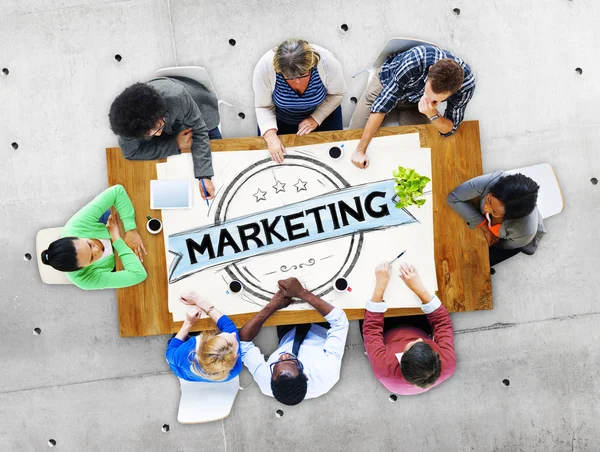 Estrategia de Marketing Concepto de Marca — Foto de Stock