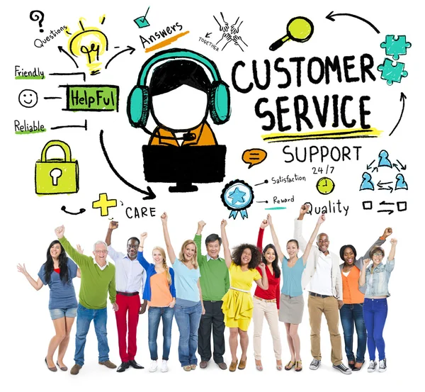 Kunden stöd servicekoncept — Stockfoto