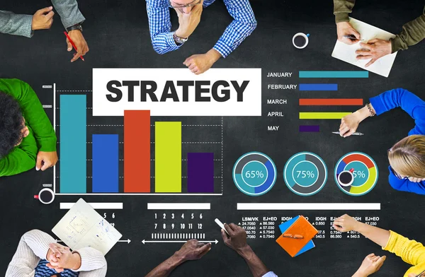 Strategia Data Information Plan Marketing Solution Vision — Foto Stock