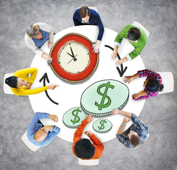 Time Management Money Making Concept — Stockfoto