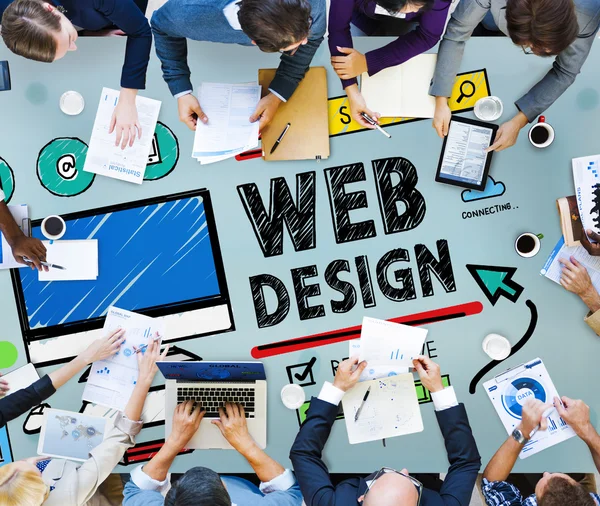 Έννοια της ανάπτυξης web design — Φωτογραφία Αρχείου