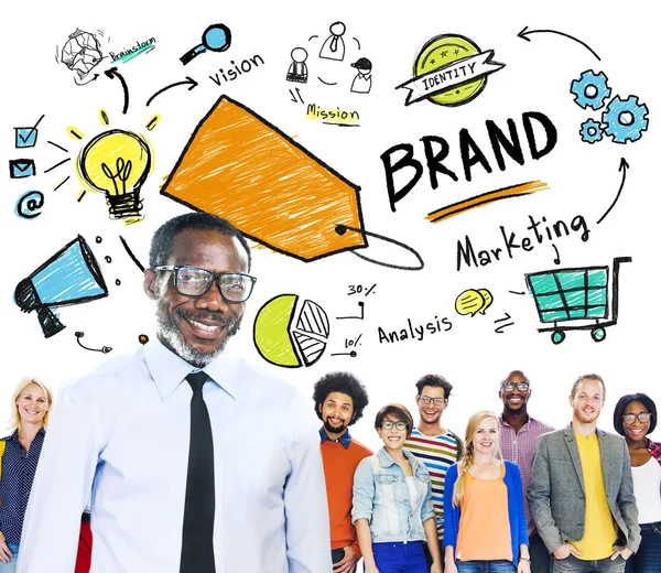 Team Marketing Brand Concept — Foto Stock