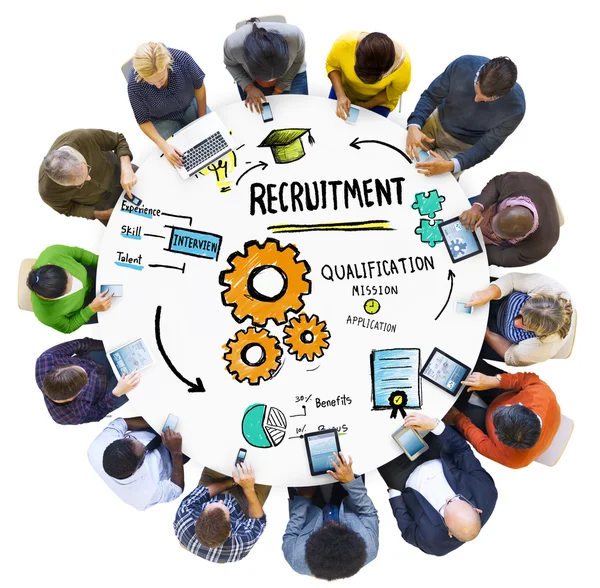 Communicatie bespreking Recruitment — Stockfoto