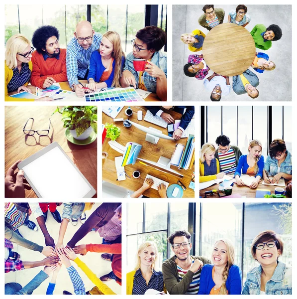 Grupo de Trabalho Diverso das Pessoas — Fotografia de Stock