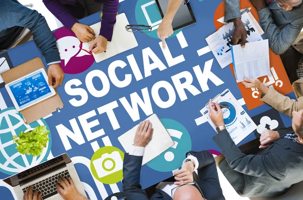 Concetto di social network — Foto Stock