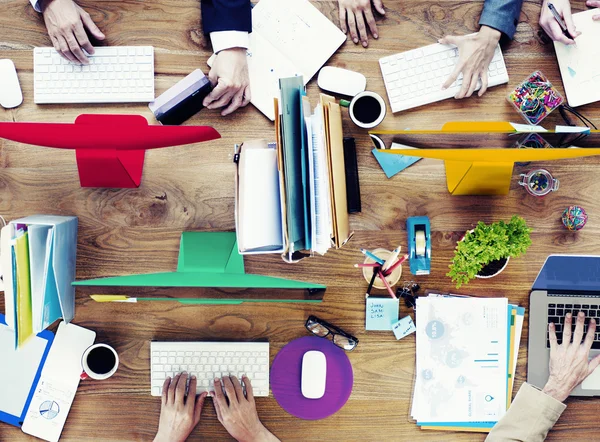 Geschäftsleute treffen Teamwork-Konzept — Stockfoto