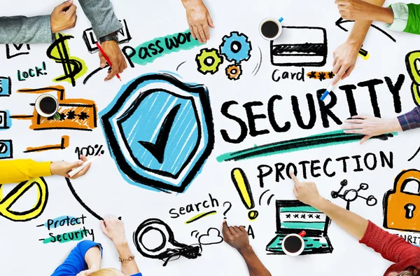 Conference Discussion Security Protection — Stock Photo, Image