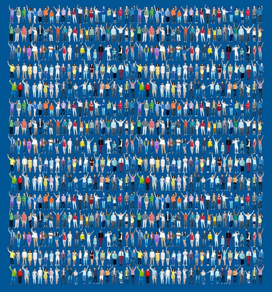 หลายเชื้อชาติ Casual People Togetherness Concept — ภาพถ่ายสต็อก
