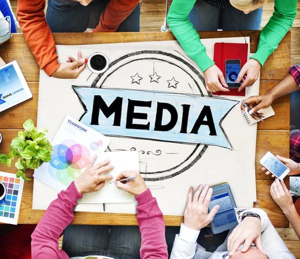 Giornalismo dei media Concetto di comunicazione — Foto Stock