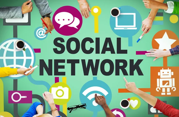 Concetto di social network — Foto Stock