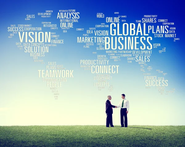 Concepto de negocio global con gente de negocios —  Fotos de Stock