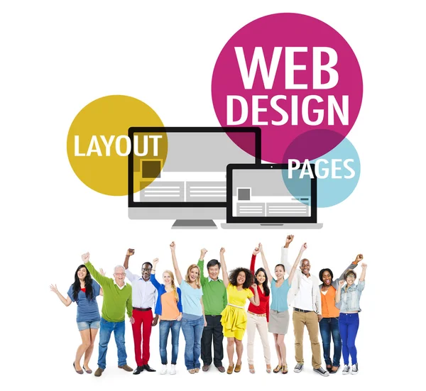 Concepto de contenido de diseño web — Foto de Stock