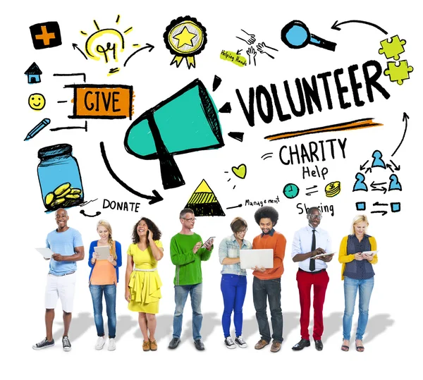 Volunteer Charity and Donation Concept — Stock Photo, Image