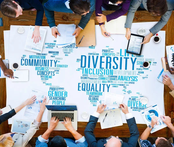 Conceito de reunião da comunidade da diversidade — Fotografia de Stock