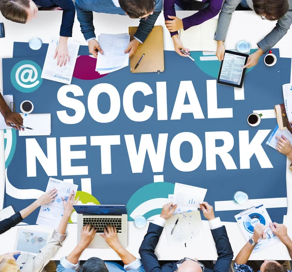 Concetto di social network — Foto Stock