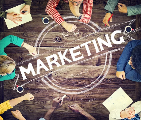 Estrategia de Marketing Concepto de Marca — Foto de Stock