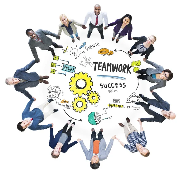 Team di lavoro di squadra Business Concept — Foto Stock