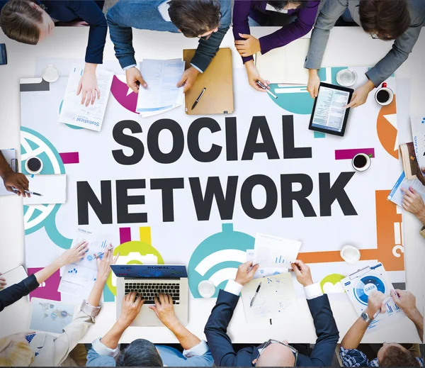 Concetto di social network — Foto Stock