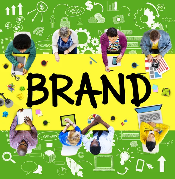 Brand Commercial Marketing Concetto di prodotto — Foto Stock