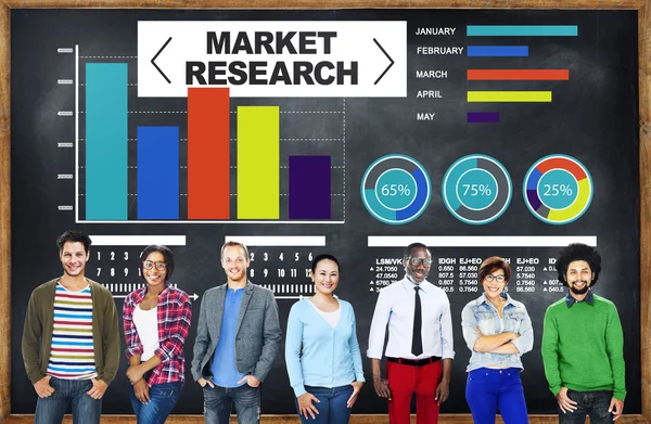 Strategi Pemasaran Penelitian Usaha Penelitian Pasar (Market Research Percentage Research Marketing Strategy) — Stok Foto