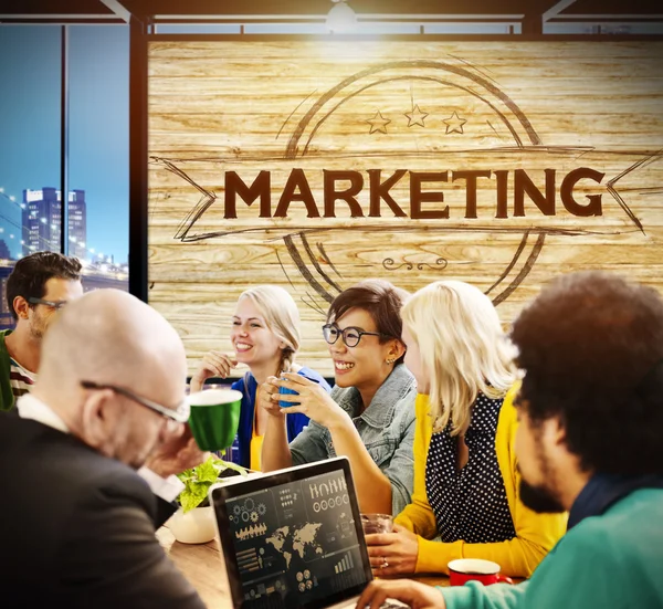 Estrategia de Marketing Concepto de Marca — Foto de Stock