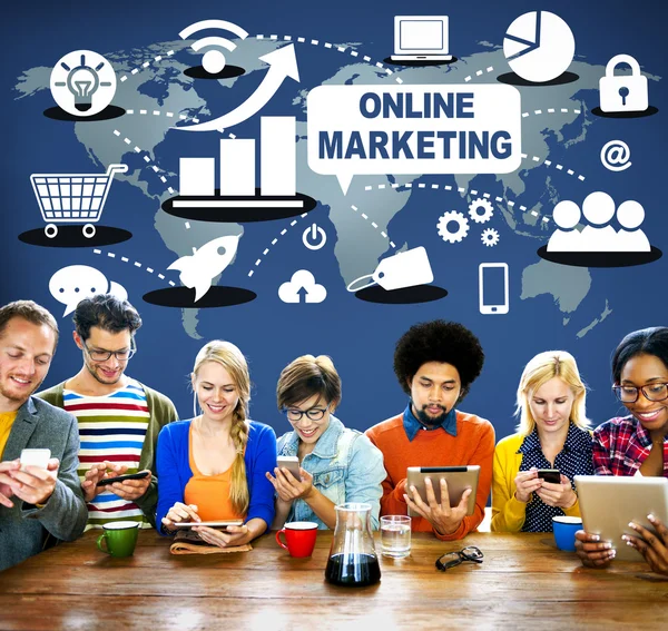 Concetto di marketing online — Foto Stock