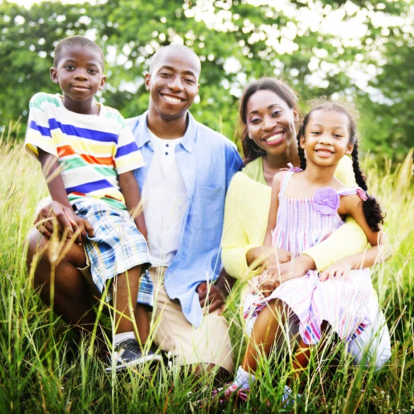 Portrait of a happy African family Royalty Free Stock Photos