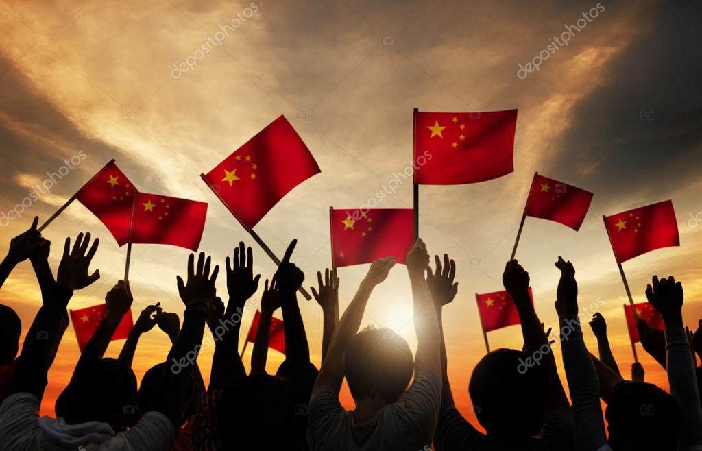 Group of People Waving Flags of China — Stock Photo © Rawpixel #74852451