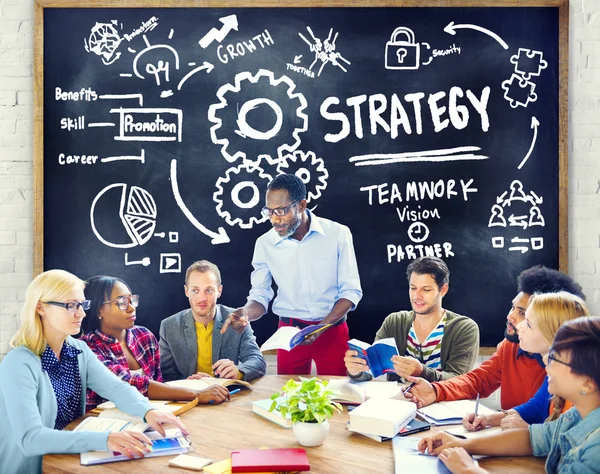 Strategie oplossing tactiek teamwerk concept — Stockfoto