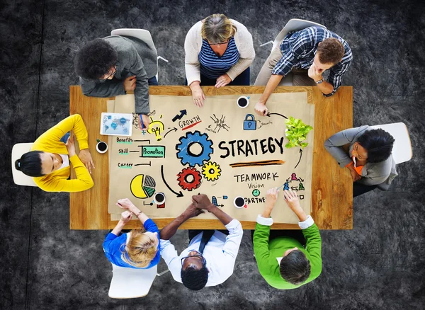 Strategie Lösung Taktik Teamwork Konzept — Stockfoto