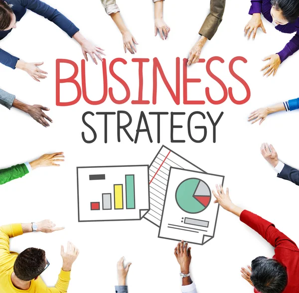 Концепція бізнес-стратегія — стокове фото