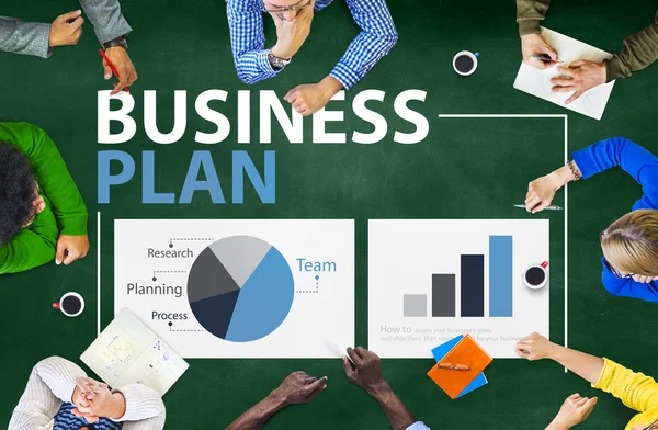 Concepto de estrategia de plan de negocio — Foto de Stock