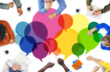 İnsanlar konuşmak iletişim kavramı mesaj