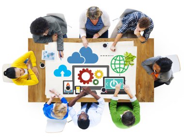 Bulut veri depolama Online Teknoloji kavramı