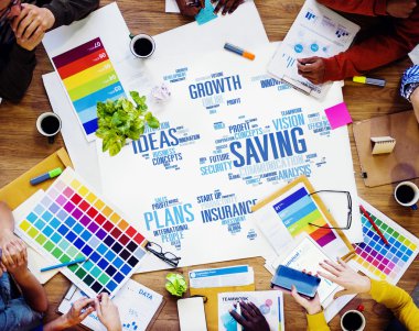 küresel iş insanlar ve başarı büyüme kavramı