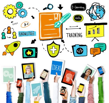 E-öğrenme becerileri kavramı eğitim bilgi