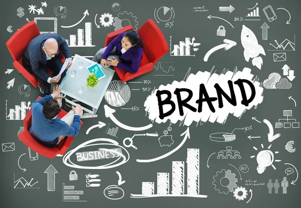 Brand Connection Idea Concetto tecnologico — Foto Stock