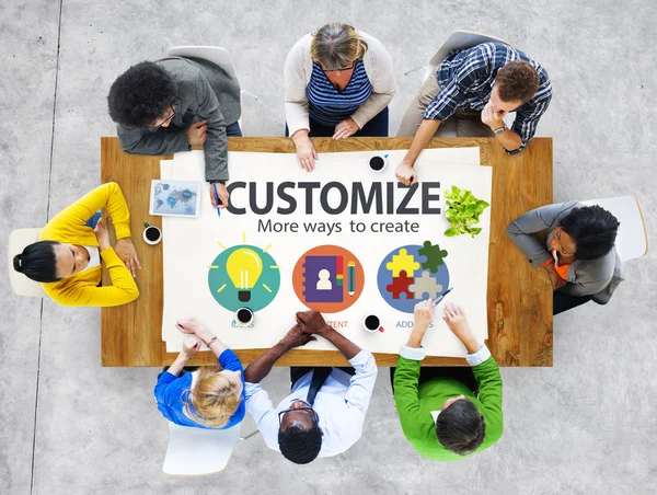 Customize Ideas Identity Personalize Concept — Stock Photo, Image