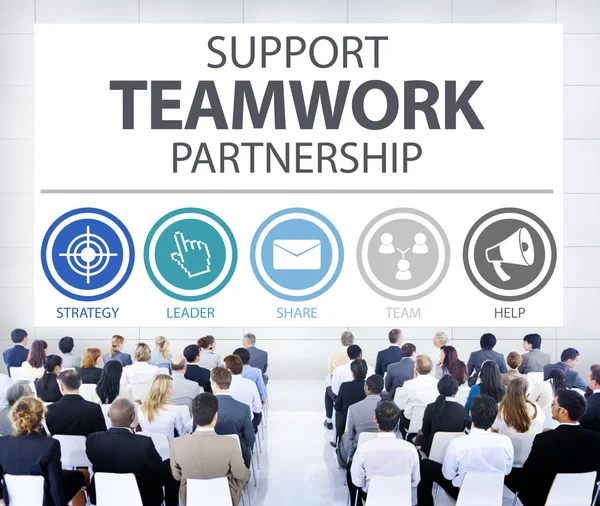 Concetto di gruppo di partenariato per il lavoro di squadra — Foto Stock