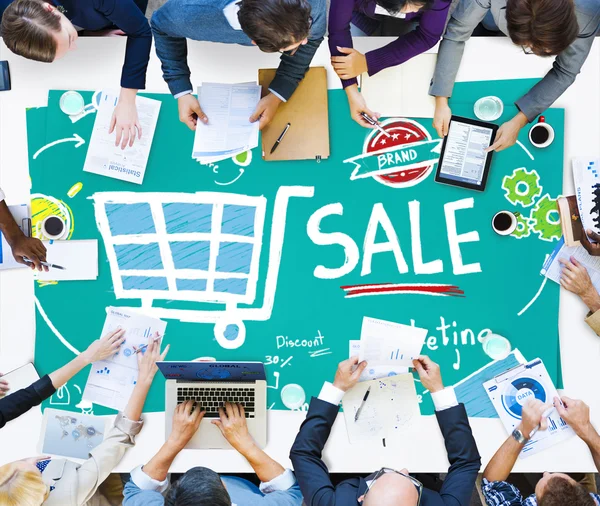 Penjualan Analisis Pemasaran Harga Konsep — Stok Foto