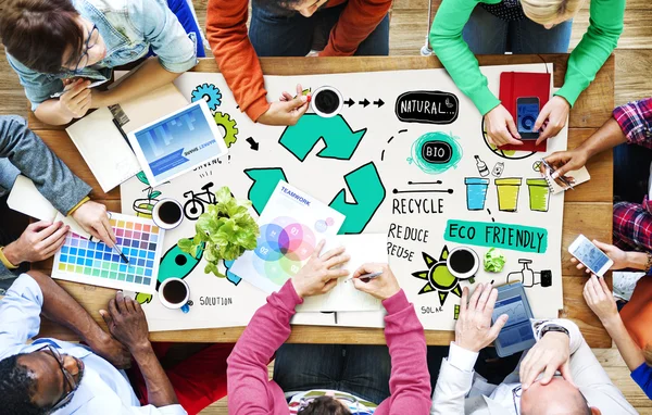 Recycler Réduire la réutilisation Eco Concept — Photo