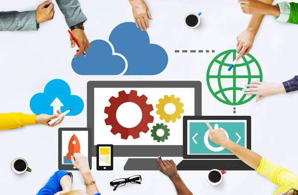 Cloud Data Storage Online Technology koncept — Stockfoto