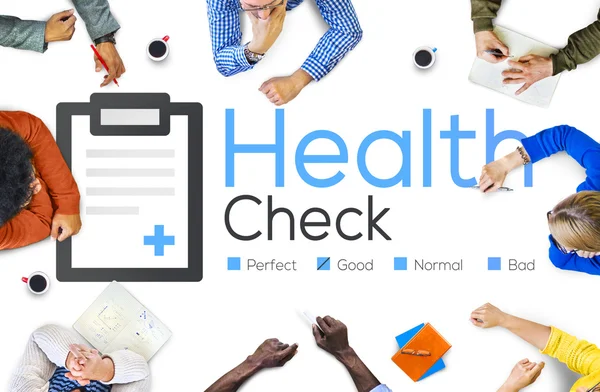 Health Check diagnos analys koncept — Stockfoto