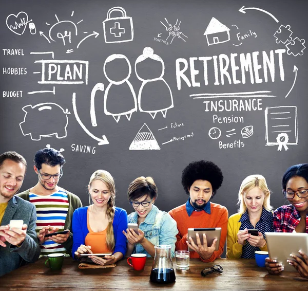 Retirement Insurance Plan Benefits Concept — Stock Photo, Image