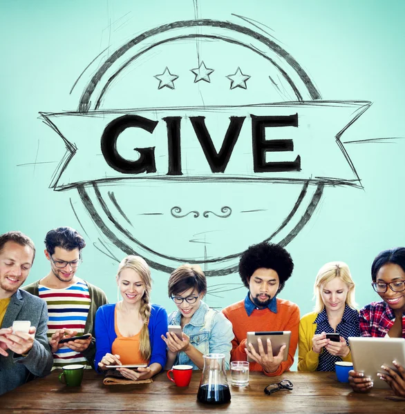 Give Help Donation Support Concept — Stock Photo, Image