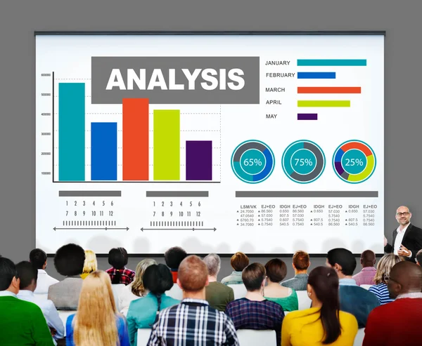 Analys diagram diagram koncept — Stockfoto