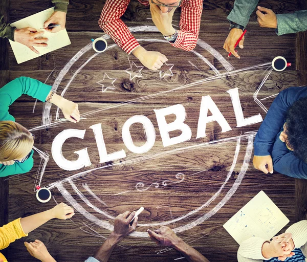 Global globalisering communicatieconcept — Stockfoto