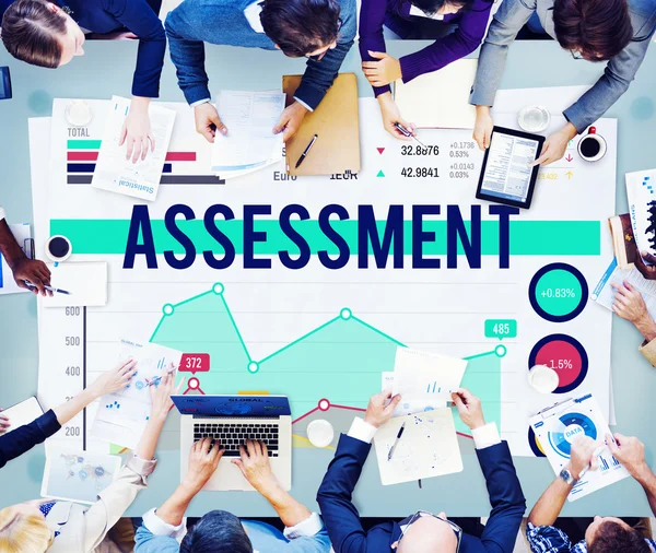 Concepto Estadístico de Análisis de Evaluación —  Fotos de Stock