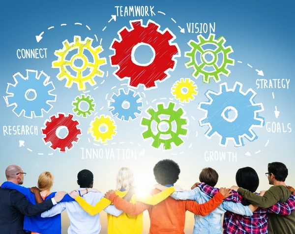 Team Teamwork Goals Strategy Concept — Stock Photo, Image